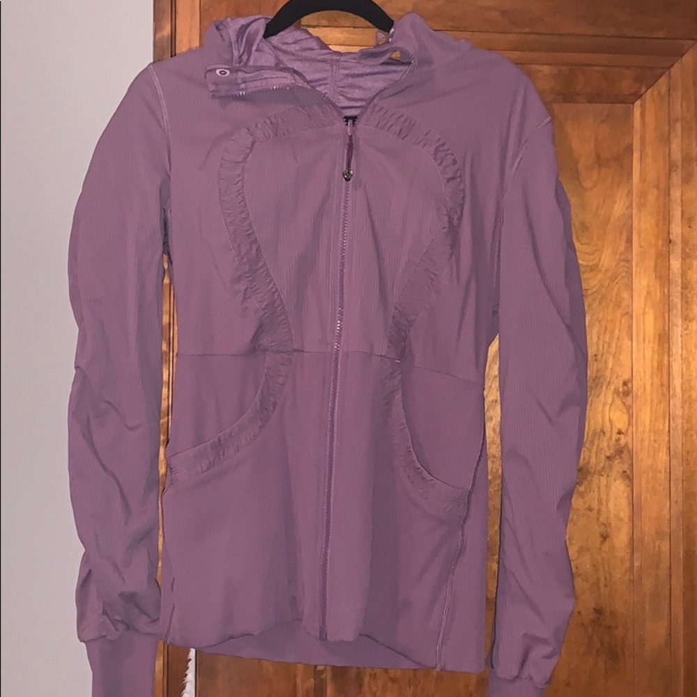 Lululemon zip up sweatshirt with a hood